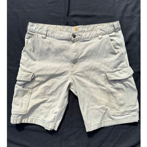 Carhartt Khaki Cream Cargo Relaxed Fit Shorts Size 42